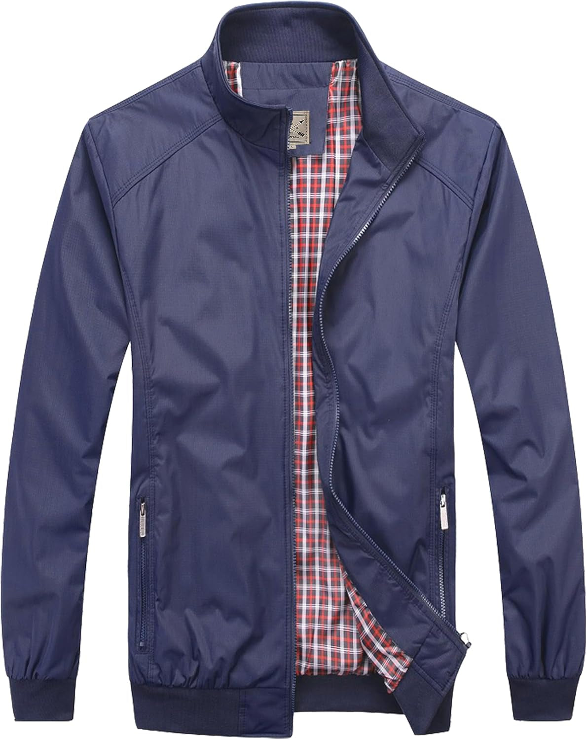Mens Harrington Jackets Bomber Jacket Men Sports Smart Casual Spring Jackets for Men UK Black Navy S M L XL 2XL