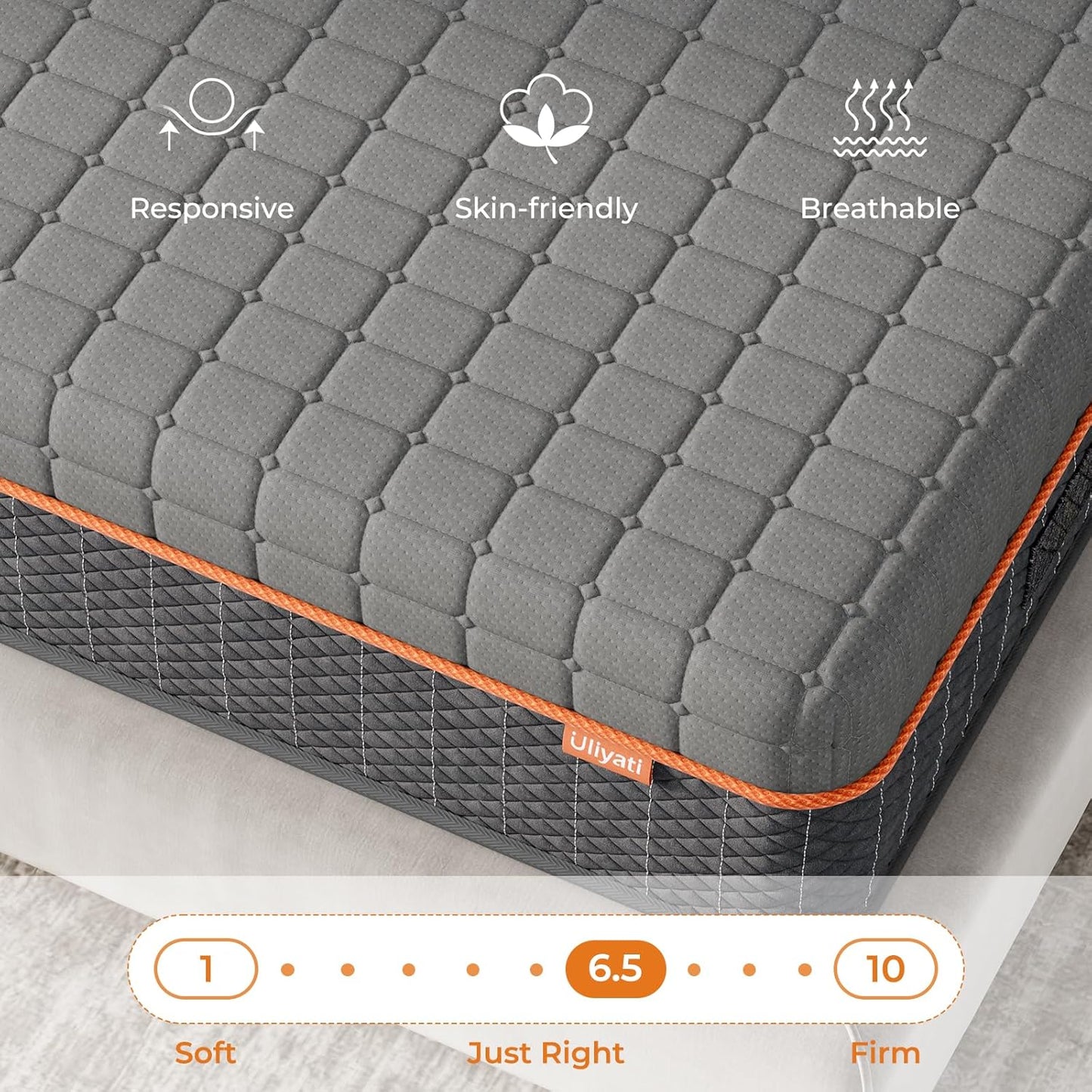 Double Mattresses Memory Foam Mattress, Breathable Mattress for Cool Sleep & Pressure Relief - Medium Mattress, 135X190X20Cm, Certipur-Us Certified