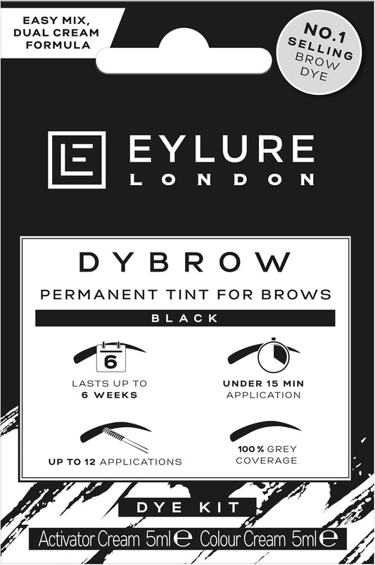 DYBROW Eyebrow Dye Kit - Black (Packaging May Vary) 5ML