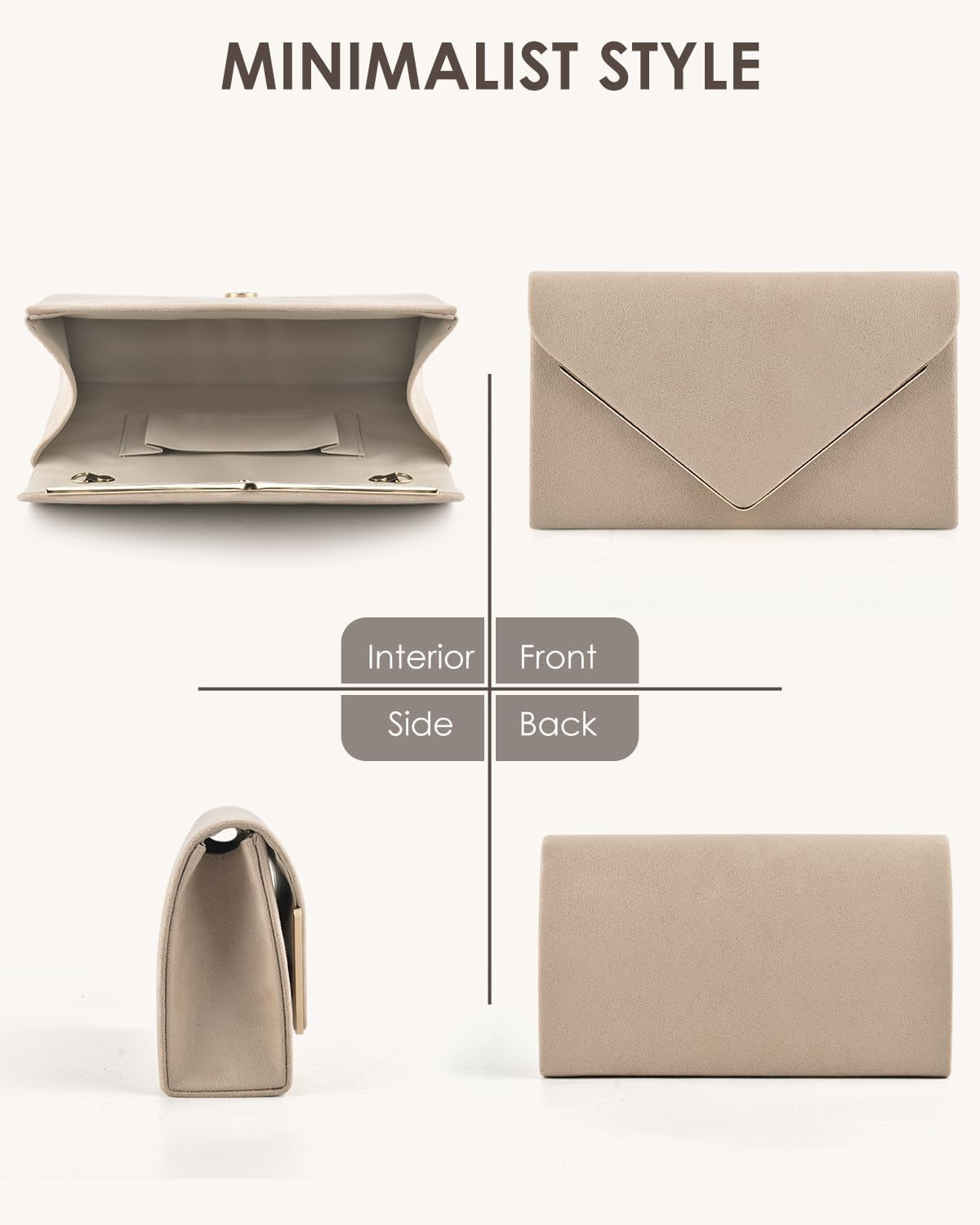 Women Evening Clutch Bags, Prom Handbag Formal Party Clutches Wedding Purses Cocktail Promenade Shoulder with Detachable Strap