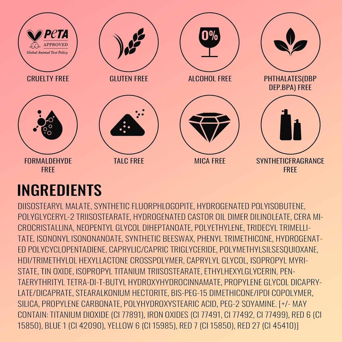 Metallic Shine Glitter Lipstick, Nude High Impact Lipcolor, Brown Soft and Ultra Hydrating, Long Lasting, Vegan & Cruelty-Free, Full-Coverage Lip Color 4.3 G/0.15 Oz Pure Envy(07)