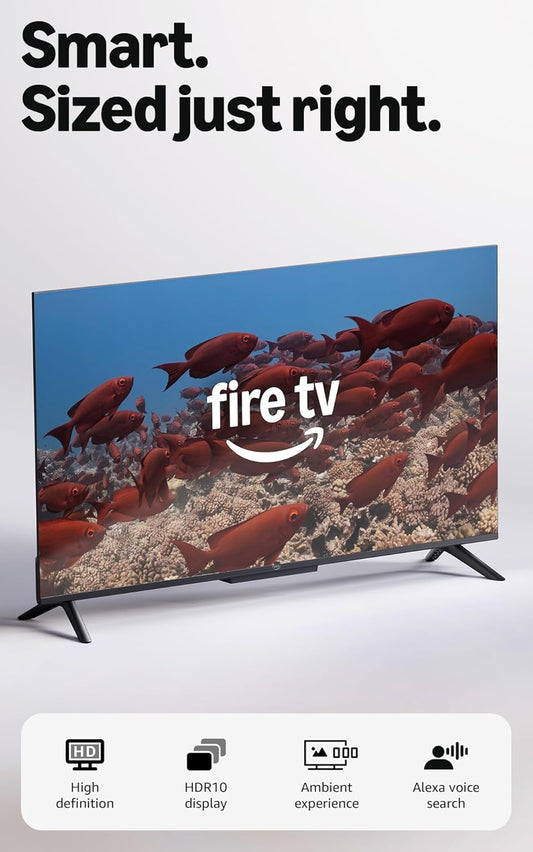 Ember 40" 2-Series with Fire TV (Newest Gen), HD Smart TV with Alexa Remote, Fast Streaming, Dolby Audio, Ambient Experience, Free and Live TV