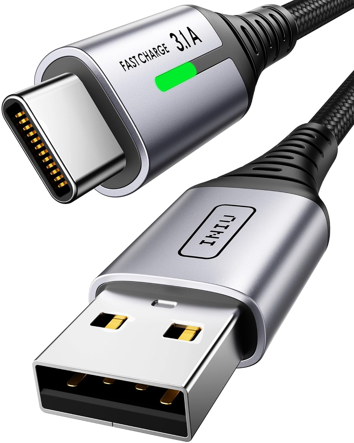 USB C Charger Cable, 2M Type C Cable Fast Charging, Braided USB a to USB-C Phone Charger Cable USBC for Iphone 17 16 15 Pro Max, Samsung Galaxy S25 S24 Ultra, Pixel 10, Ipad Air Switch Steam Etc.