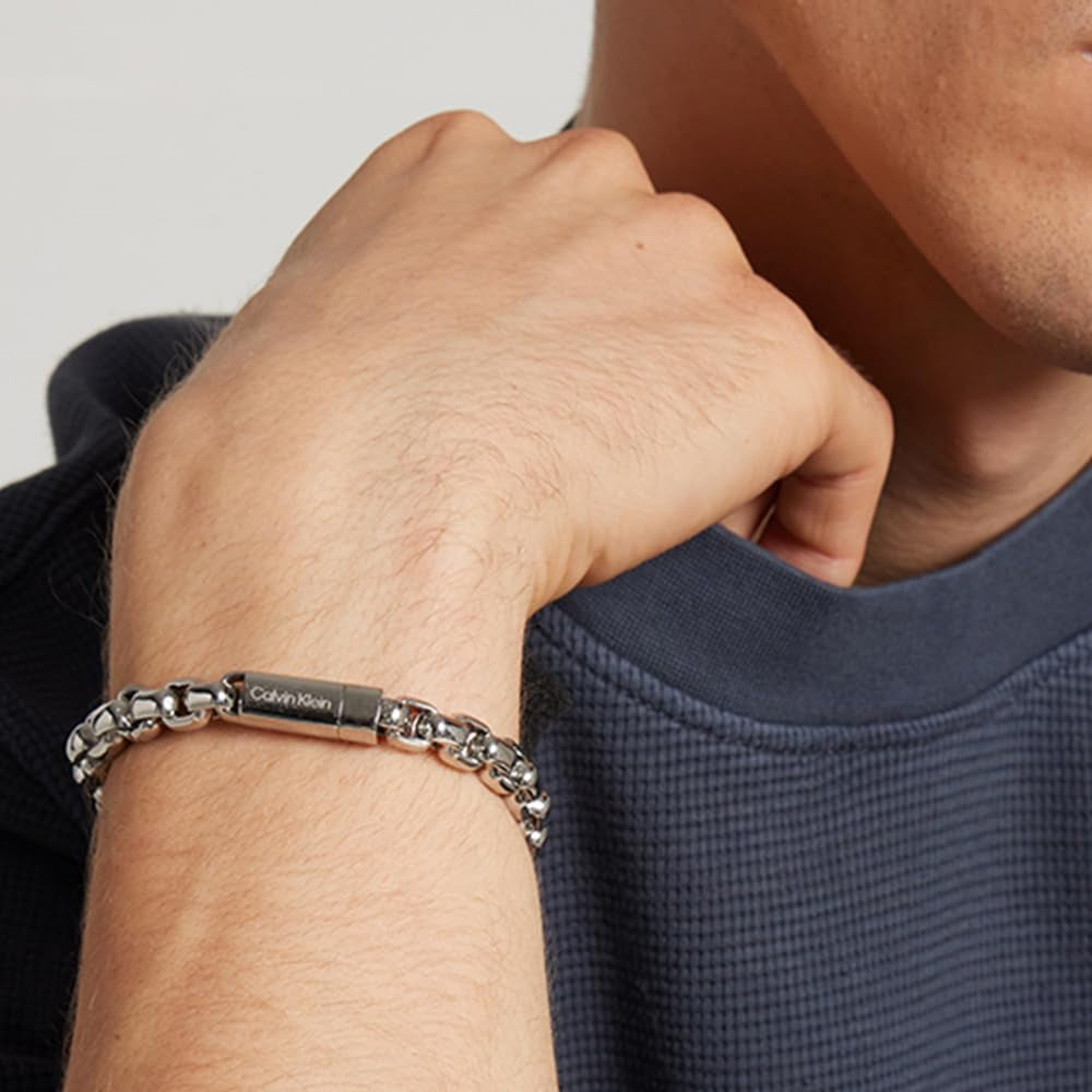 Chain Bracelet for Men ICONIC ID Collection in Stainless Steel