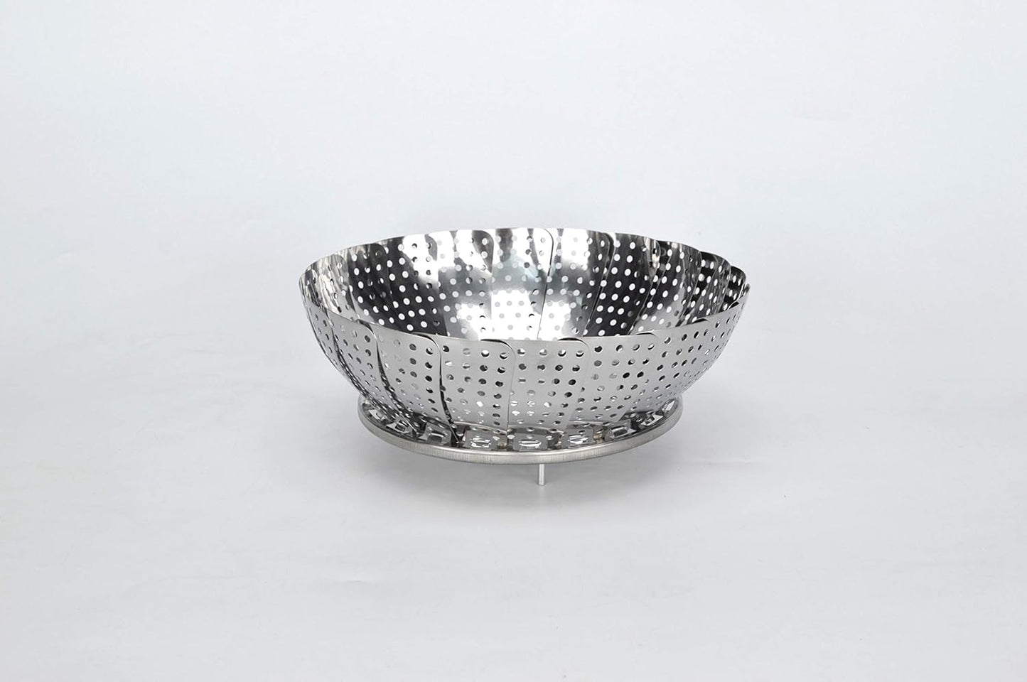 Foldable Vegetable Steamer Premium Stainless Steel Vegetable Steamer Basket, Veggie Steamer Basket Fits Various Size Pot (6" to 10.5")