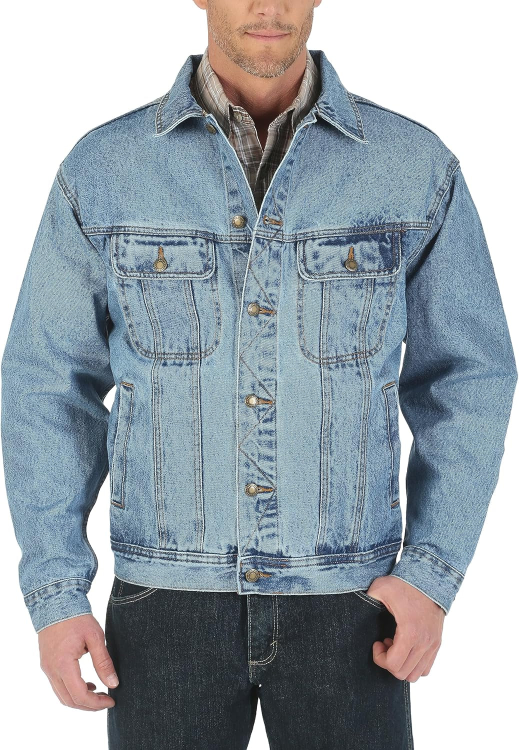Men'S Cowboy Cut Western Unlined Denim Jacket Cowboy Cut Western Unlined Denim Jacket (Pack of 1)