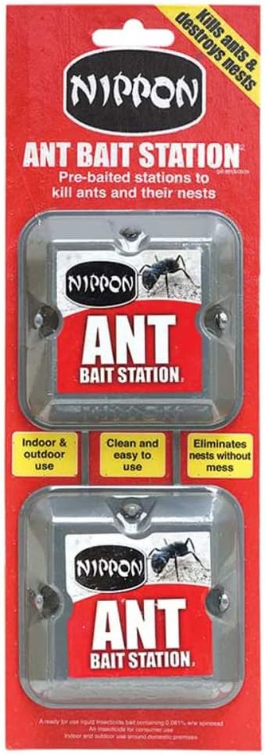 2 X Ant Stop Bait Stations Destroy Ants and Nests Home Defence 5NAB2