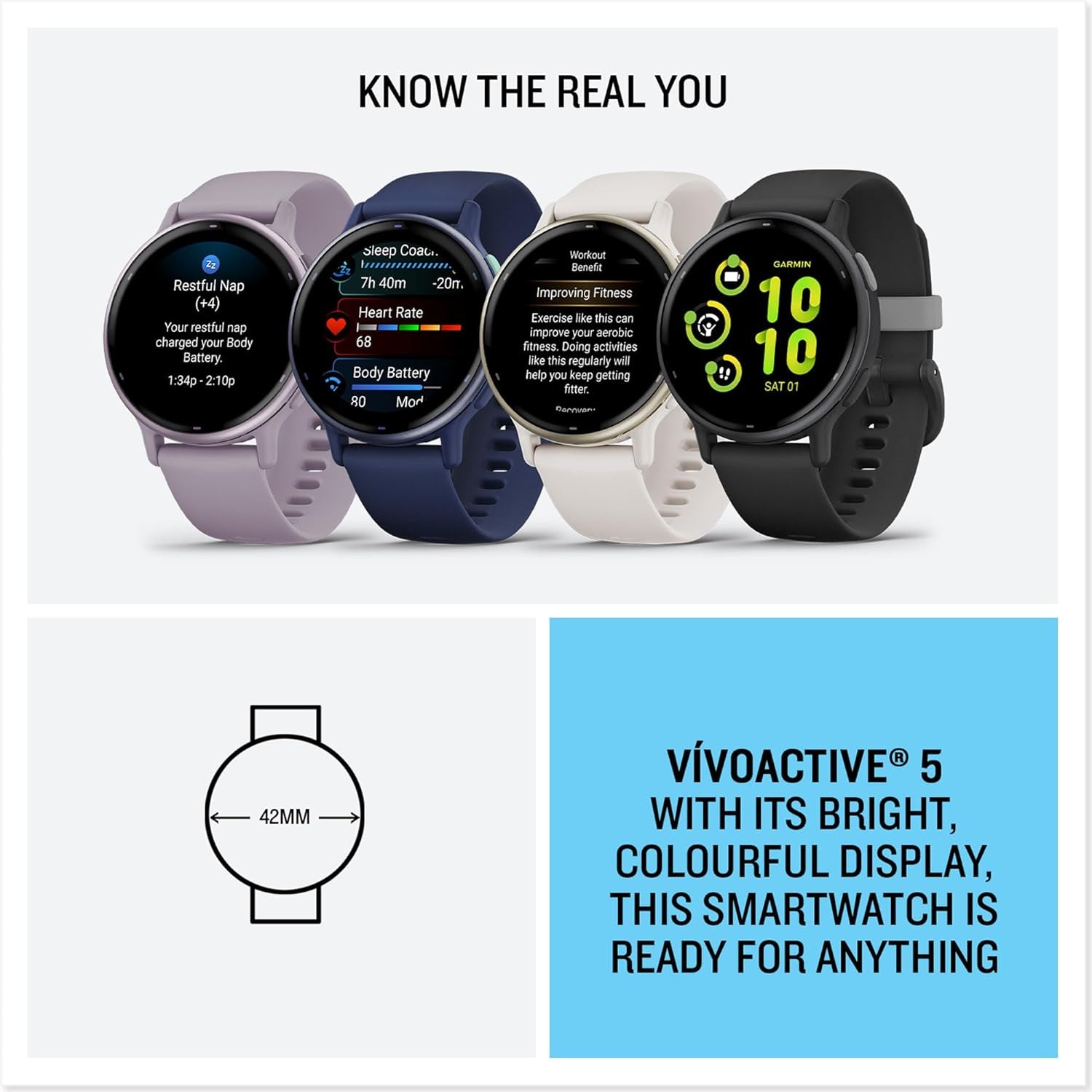 Vívoactive 5 GPS Smartwatch, AMOLED Touchscreen