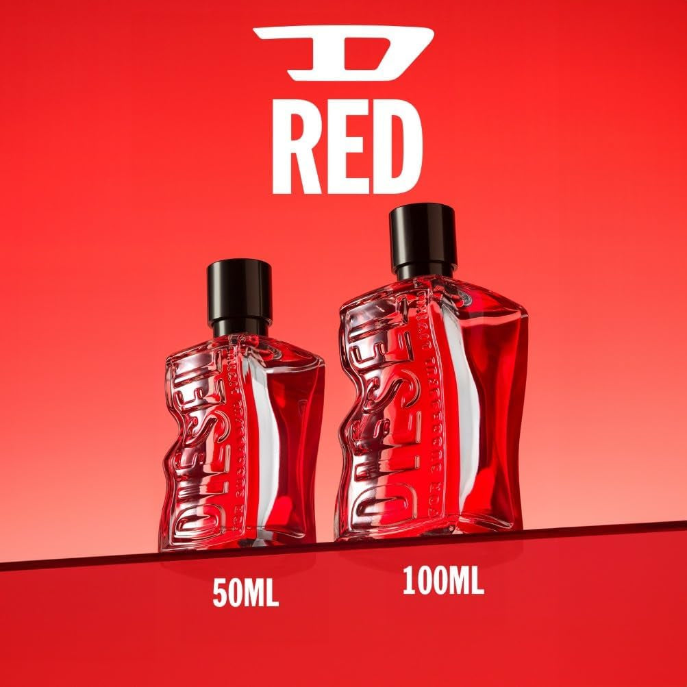Diesel D Red, Eau De Parfum, Men'S Fragrance, Red Grapefruit, Lavender and Sandalwood Aroma, 50Ml