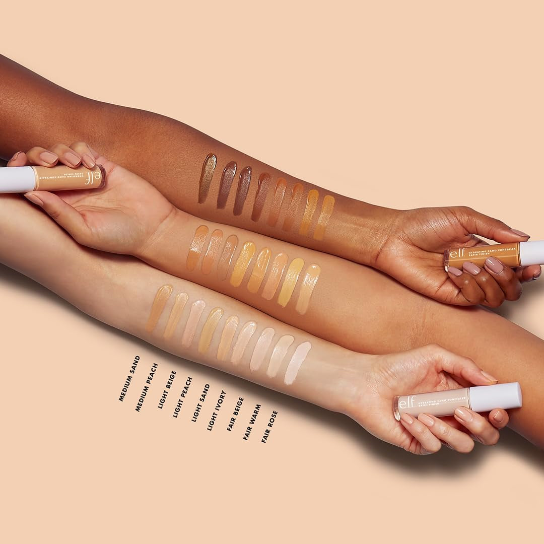 Hydrating Camo Concealer, Satin Finish, Conceals, Corrects & Highlights, Fair Warm, 0.203 Fl Oz (6Ml)