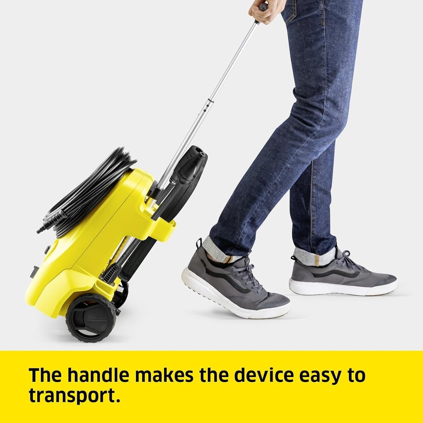 K 3 Classic Home Pressure Washer, Pressure: Max. 120 Bar, Flow Rate: 380 L/H, Area: 25 M²/H, Water Filter, Weight: 4.2 Kg, High-Pressure Hose and Gun, Dirt Blaster, Spray Lance, Home Kit