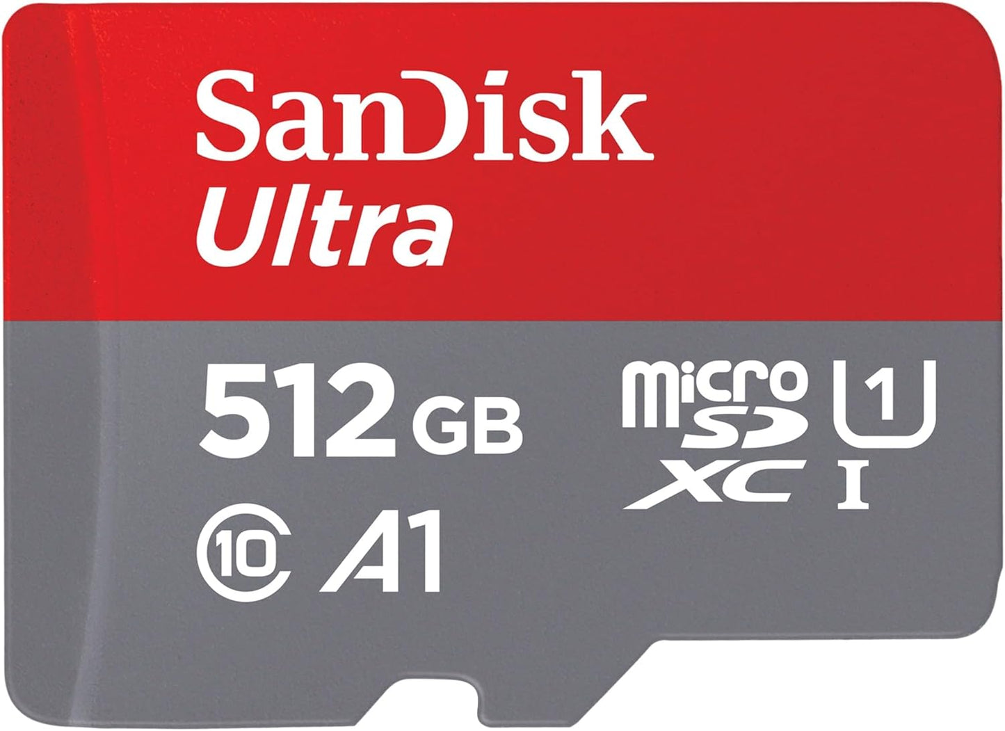 512GB Ultra Microsdxc Card + SD Adapter, Memory Card Full HD, up to 150 Mb/S, for Smartphones and Tablets, with A1 App Performance, UHS-I, Class 10, U1