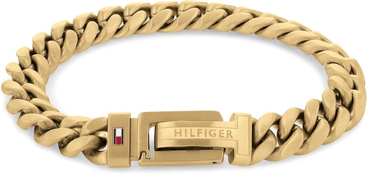 Jewelry Men'S Chain Bracelet in Stainless Steel - Available in Silver or Gold Version