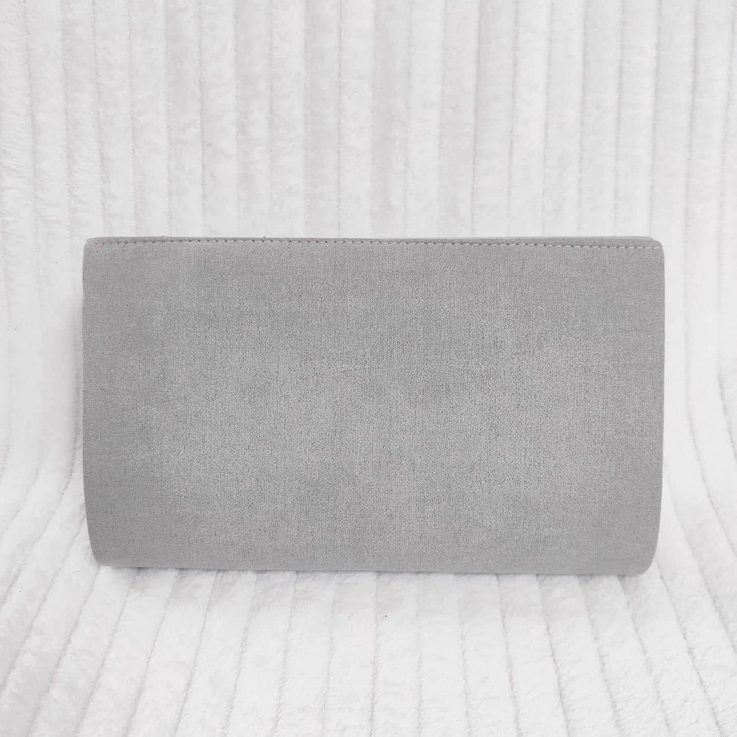 Women'S Stylish Suede Envelop Style Bridal Wedding Evening Clutch Party Purse Hand Bag