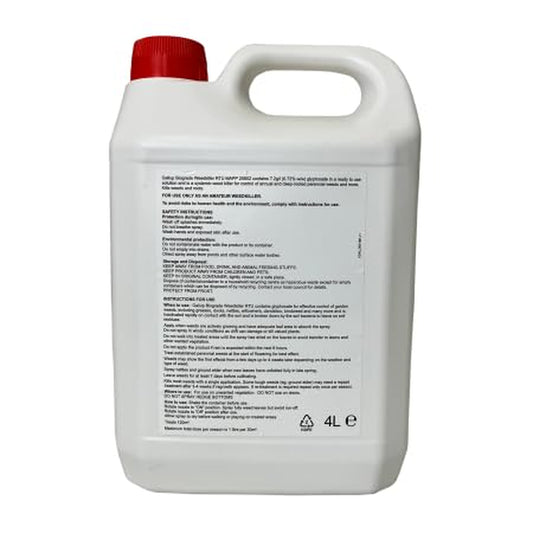 Biograde Weedkiller RTU 4L - Extra Strong Glyphosate Spray for Effective Weed Control on Driveways, Gardens, Paths & Patios, Quick Application