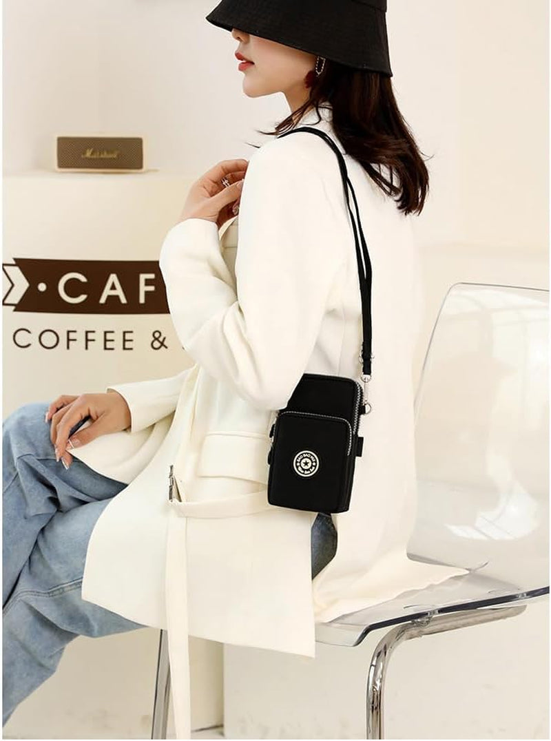 Crossbody Bags for Women, Waterproof Phone Pouch Wrist Bag Zipper Phone Bag Small Handbag Crossbody Shoulder Bag Compatible with Iphone 15 Pro Max/15/14/13/12/11 Samsung Galaxy S23 S22…