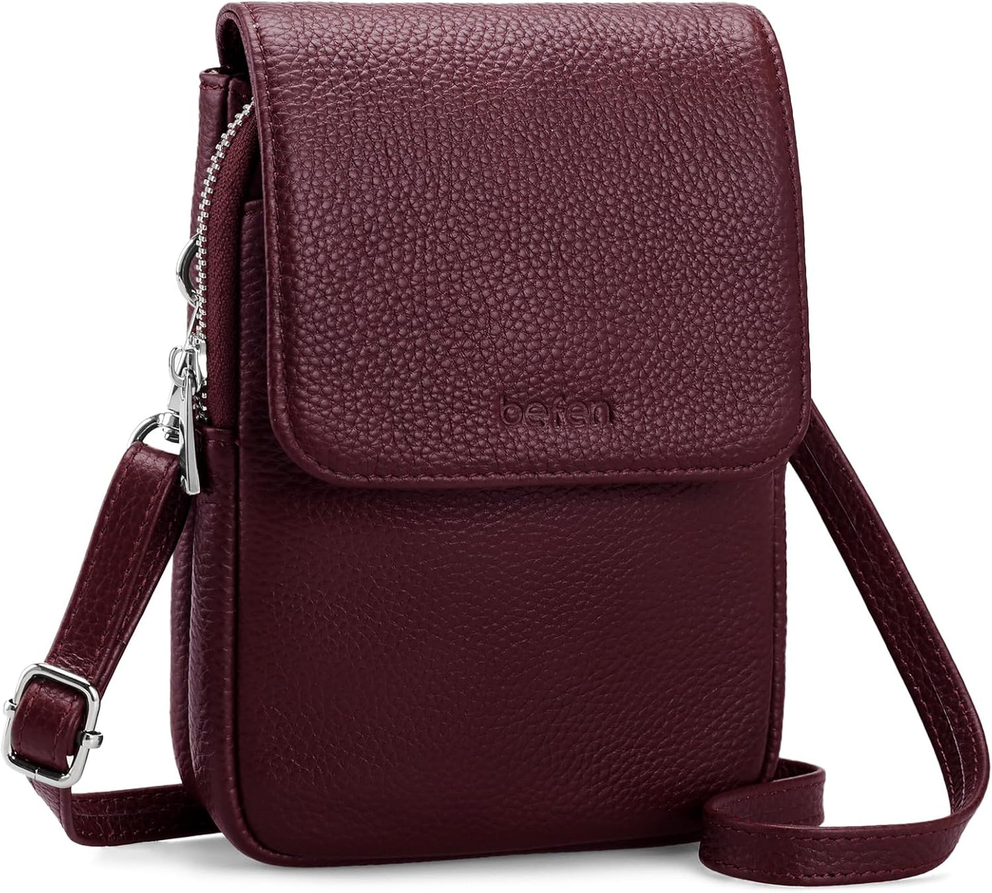 Genuine Leather Crossbody Bags for Women Small Phone Bag with RFID Blocking Multi-Functional Mobile Phone Bag with Adjustable Strap Christmas Gifts for Women