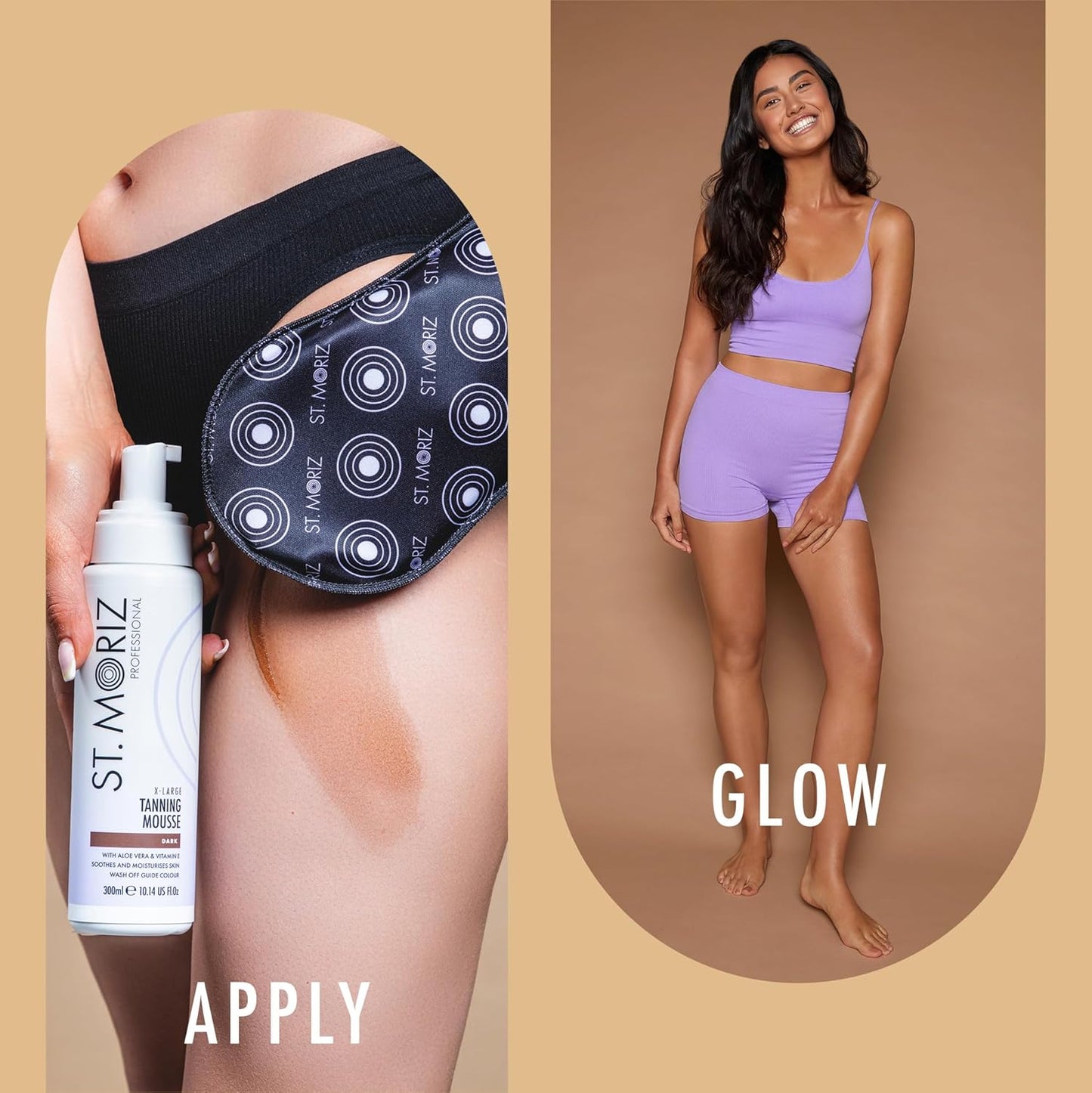 St Moriz Velvet Tanning Mitt for Even Fake Tan Coverage, Stain Free Hands & Streak Free Finish, Reusable, Use with Any Self-Tanning Mousse, Mist, Lotion