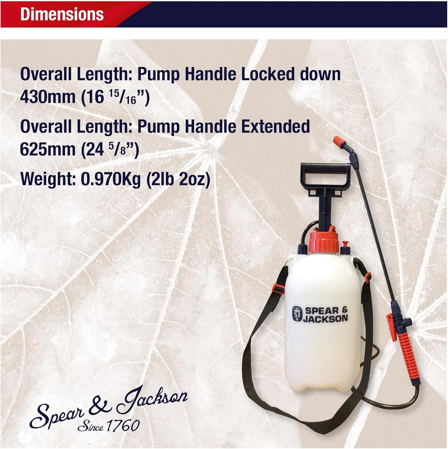 5LPAPS 5 Litre Pump Action Pressure Sprayer