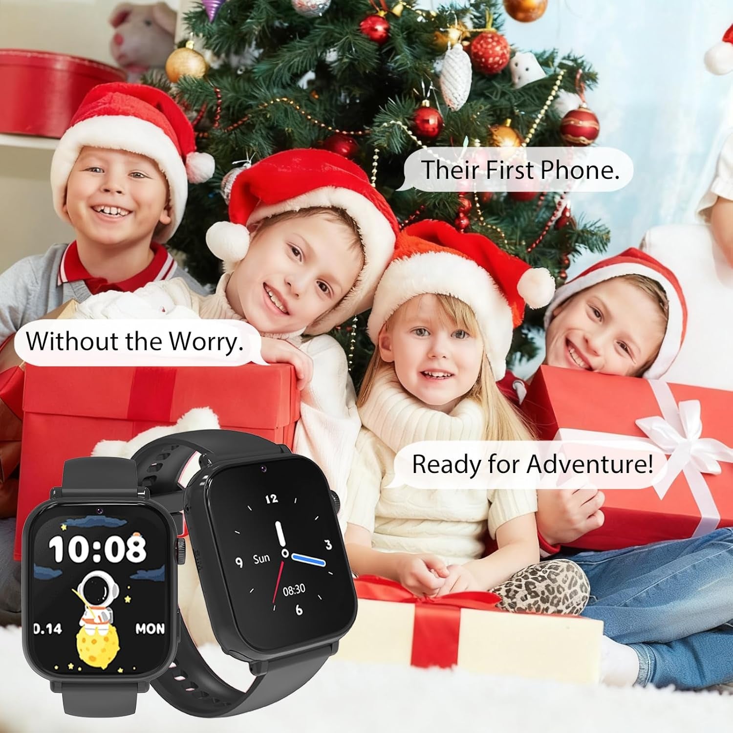 4G Kids Smart Watch for Boys Girls, Kid GPS Tracker Watch Phone Video Call Pedometer School Mode Games SOS Birthday for 5-12 Years Old (Red)