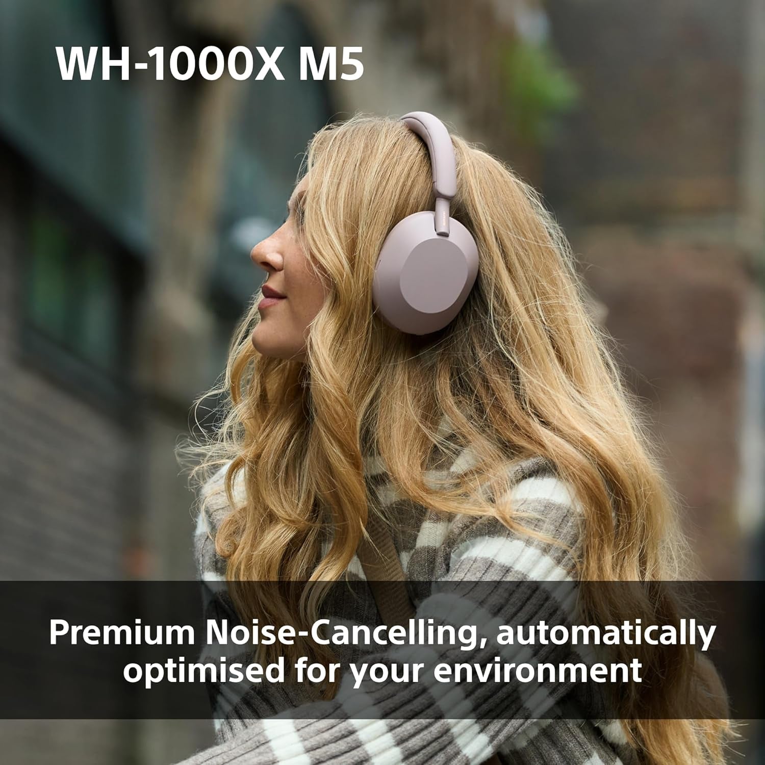 WH-1000XM5 Hard Case Premium Noise Cancelling Wireless Over-Ear Headphones, Bluetooth, Clear Call Quality, Hi-Res Audio, up to 30Hr Battery Life, Includes Hard Case, Ios & Android - Black
