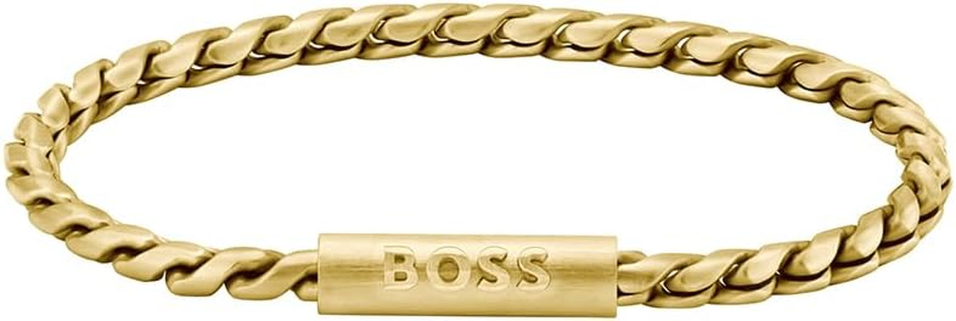 Jewelry Men’S DORAN Collection Chain Bracelet in Stainless Steel with an Engraved Plaque