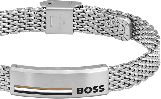 Jewelry Men'S ALEN Collection Mesh Bracelet in Stainless Steel – Available in Silver, Gold or Black
