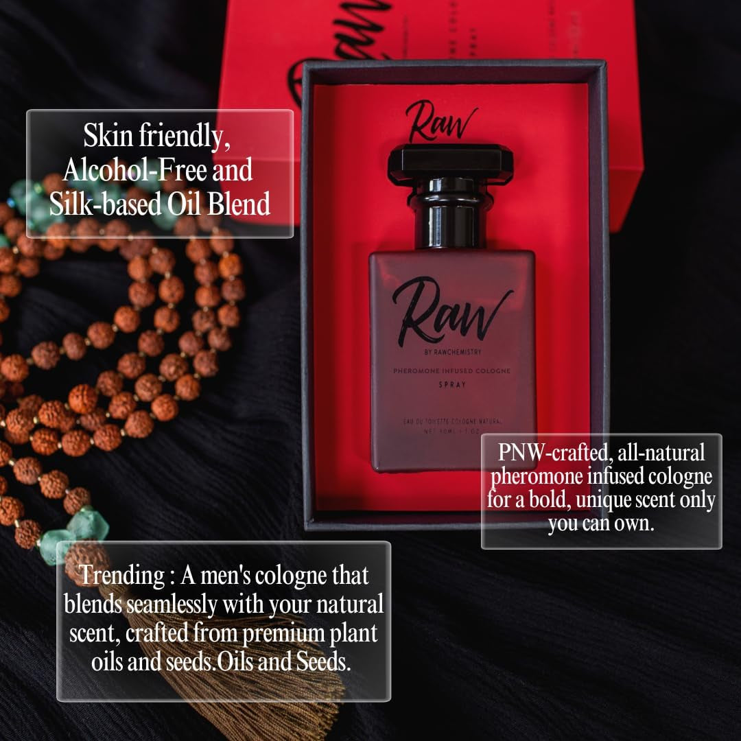 Raw Pheromone Infused Cologne for Men – Men'S Cologne Spray Infused with Pheromones – Raw Fragrance for Men