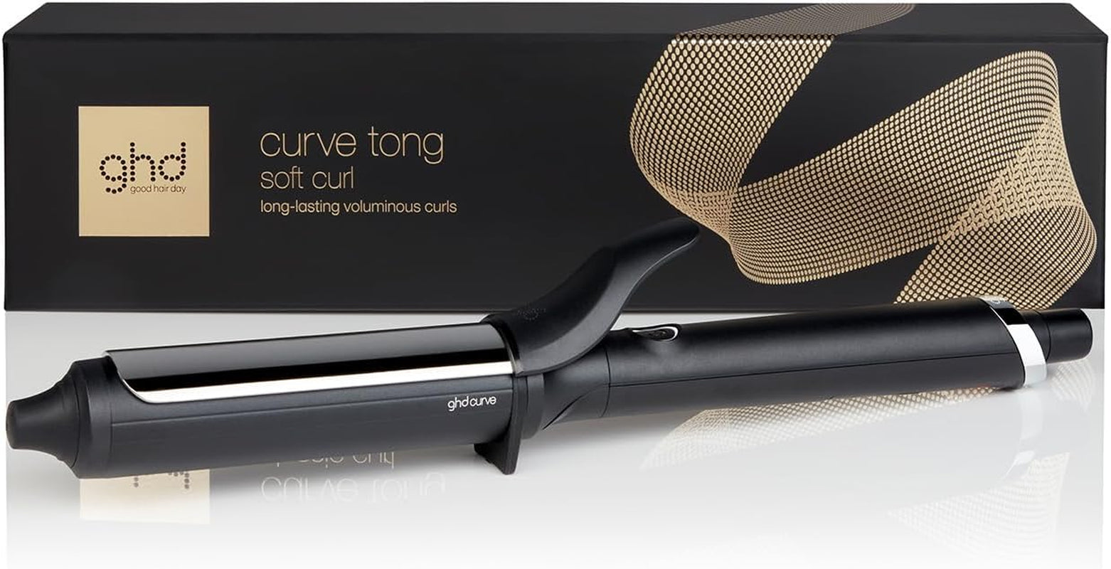 Curve® Curl Tongs, for Lasting Healthy-Looking Curls, with Ultra-Zone Technology and Optimum Styling Temp 185ºc, Protective Cool Tip, Auto Sleep Mode
