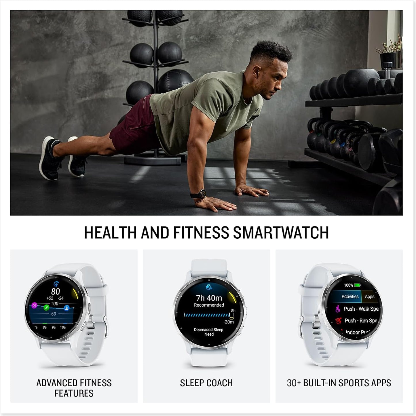 Venu 3S GPS Smartwatch, 41 Mm, AMOLED, French Grey