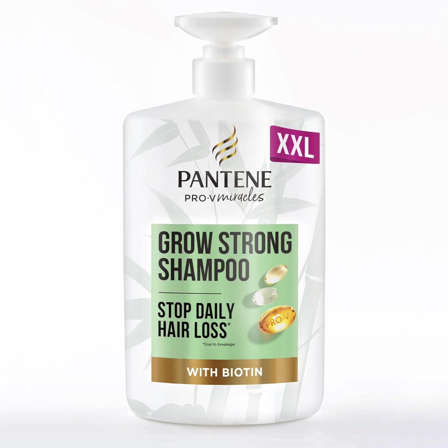 Grow Strong Shampoo with Biotin & Protein Strengthener 1L XXL Pump. Helps Reduce Hair Loss Due to Breakage for Hair That Grows Long & Strong. for Dry Damaged Hair, Helps Promote Hair Growth.