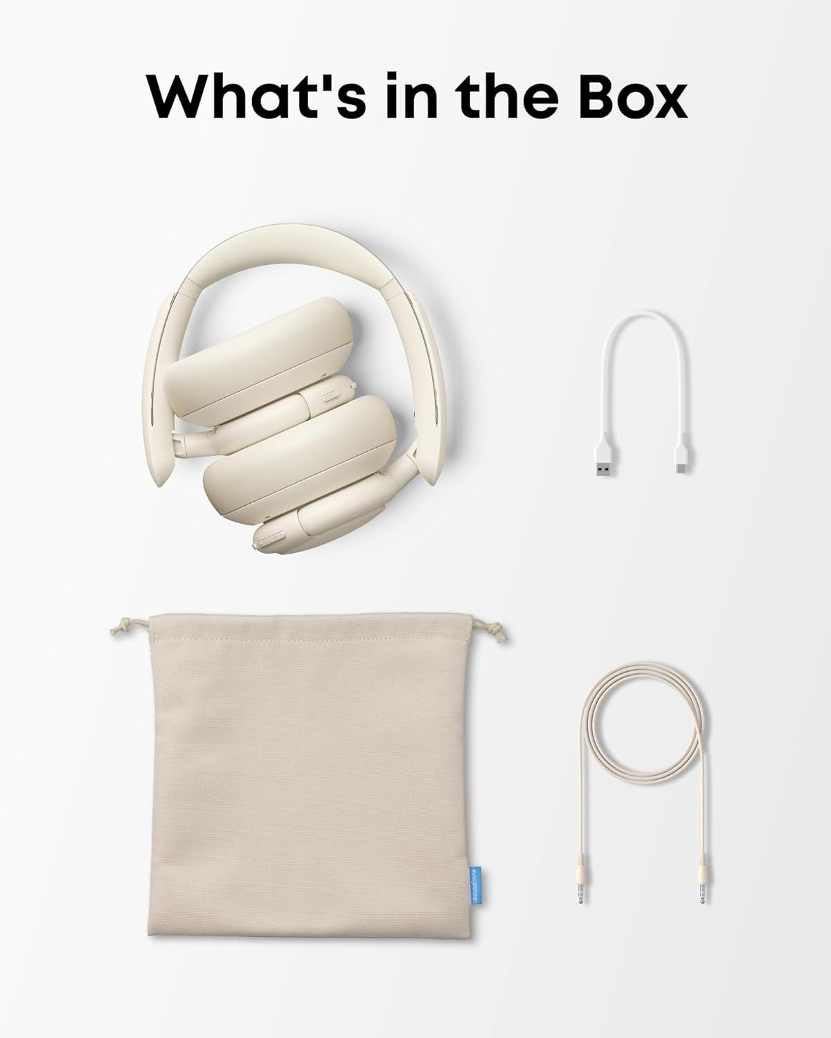 Q30 by , Hybrid Active Noise Cancelling Headphones with Travel Pouch, Multiple Modes, Hi-Res Audio, Custom EQ via App, 50H Playtime, Comfortable Fit, Bluetooth, Multipoint Connection