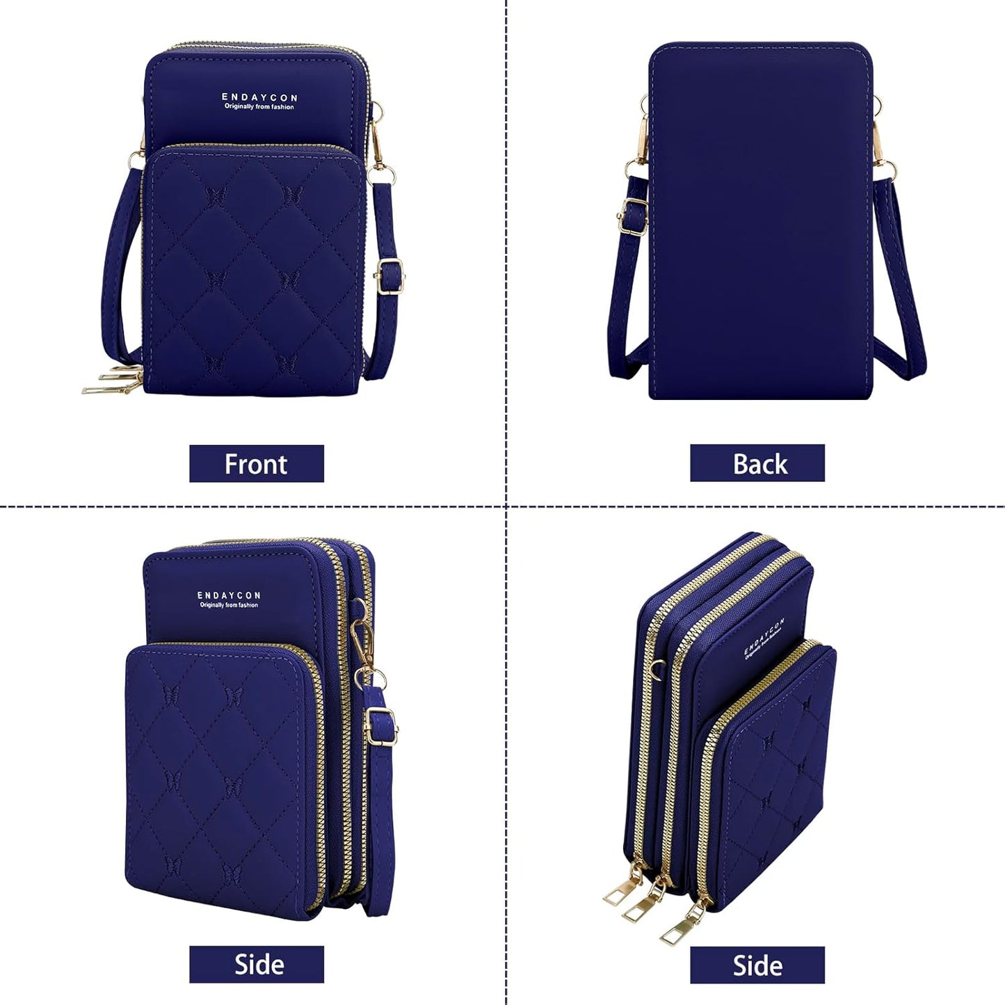 Small Crossbody Bags Mobile Phone Wallet Bags with Large Capacity and Adjustable Shoulder Strap for Women Girl