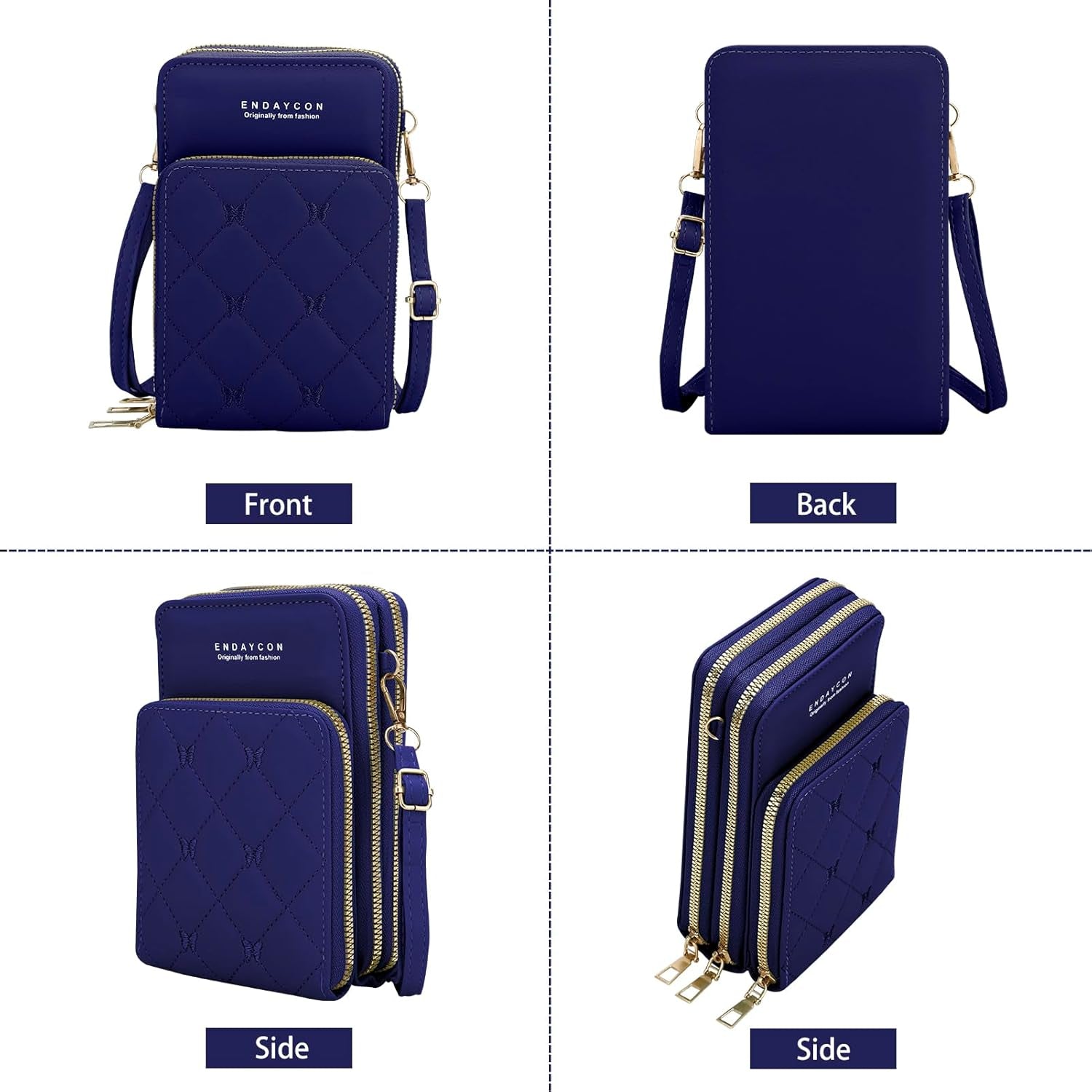 Small Crossbody Bags Mobile Phone Wallet Bags with Large Capacity and Adjustable Shoulder Strap for Women Girl