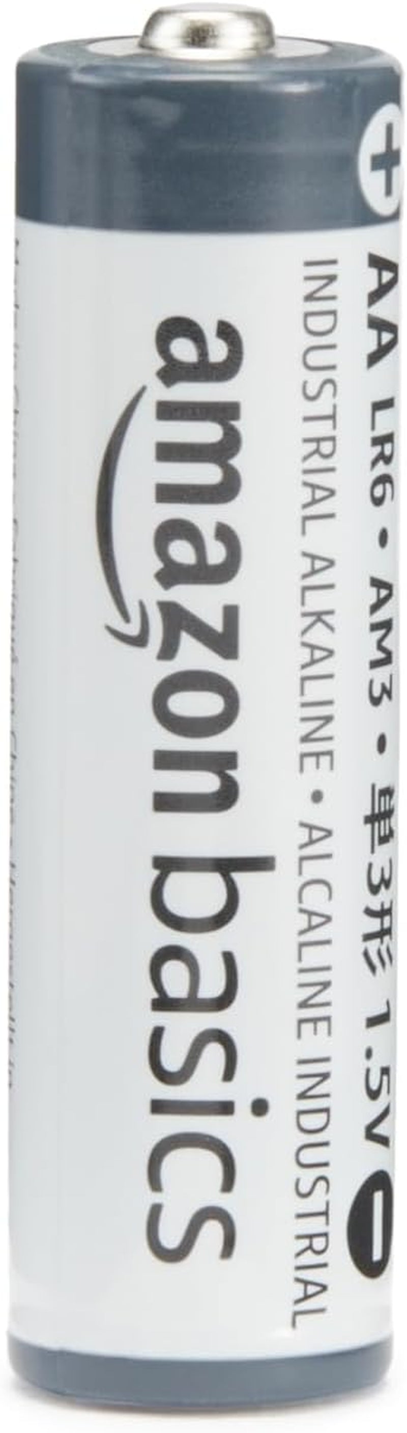 40-Pack AA Alkaline Industrial Batteries, 1.5 Volt, 5-Year Shelf Life