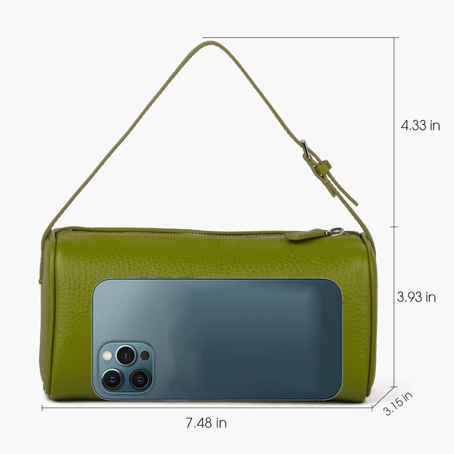 Premium Full-Grained Leather Crossbody Purses for Women, Hobo Bags for Women Crossbody with Adjustable Strap