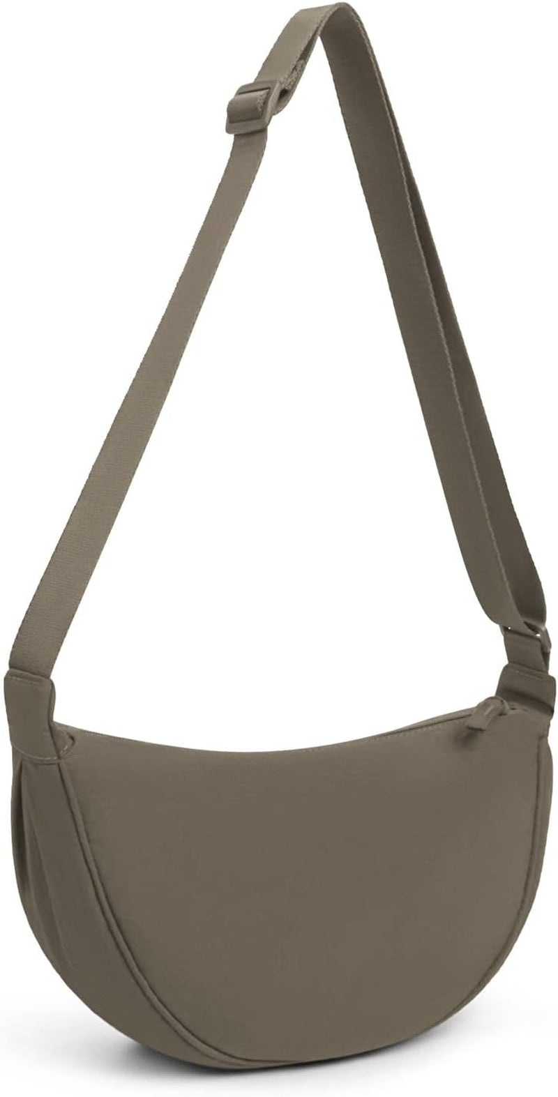 Women'S Nylon Crescent Bag - Hobos Crossbody Shoulder Bag with Adjustable Strap - Solid Color Chest Fanny Pack