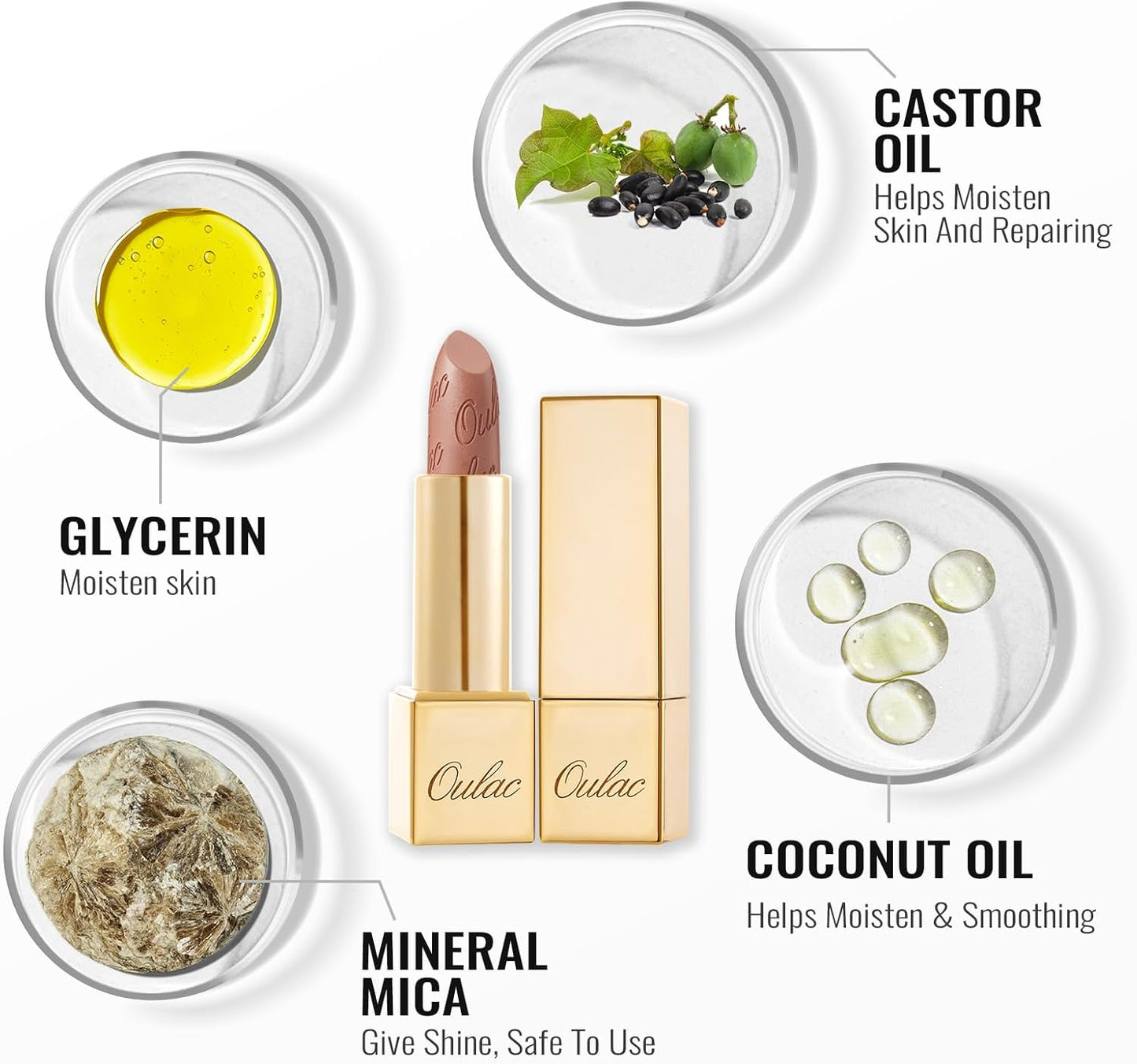 Metallic Shine Glitter Lipstick, Nude High Impact Lipcolor, Brown Soft and Ultra Hydrating, Long Lasting, Vegan & Cruelty-Free, Full-Coverage Lip Color 4.3 G/0.15 Oz Pure Envy(07)