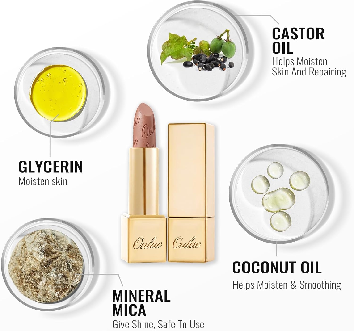 Metallic Shine Glitter Lipstick, Nude High Impact Lipcolor, Brown Soft and Ultra Hydrating, Long Lasting, Vegan & Cruelty-Free, Full-Coverage Lip Color 4.3 G/0.15 Oz Pure Envy(07)