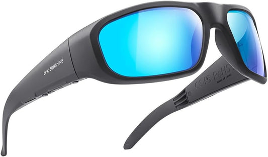 Oho Bluetooth Sunglasses,Open Ear Smart Glasses Listen Music and Calls with UV400 Protection,Sport Audio Glasses IP44 Waterproof