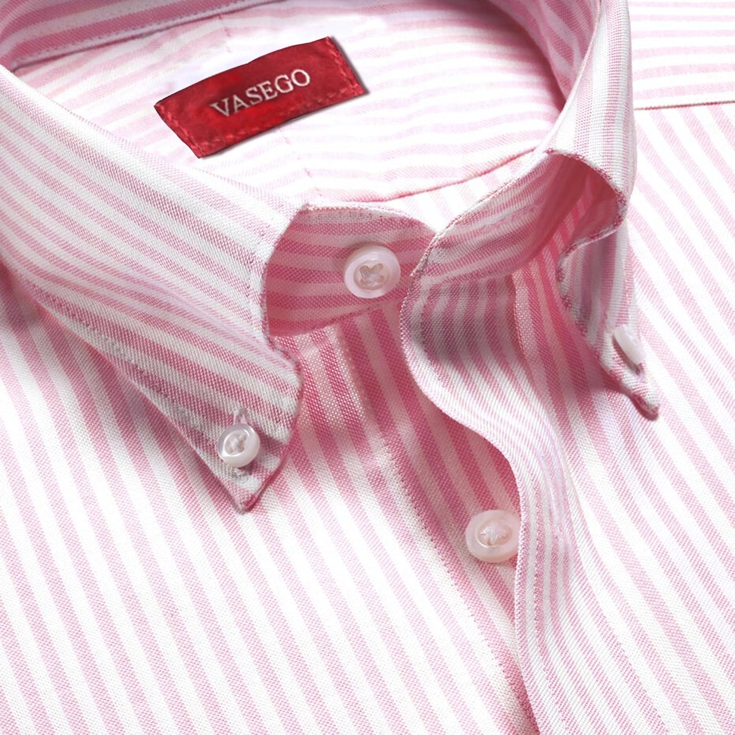 Regular Fit Long Sleeve Button down Collar Oxford Shirt for Men