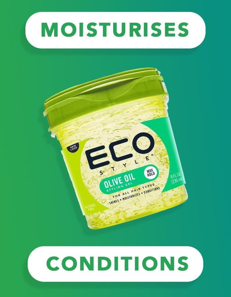 Olive Oil r Hair Gel, Hydrate and Style, Alcohol-Free, 236 Ml (Pack of 1)