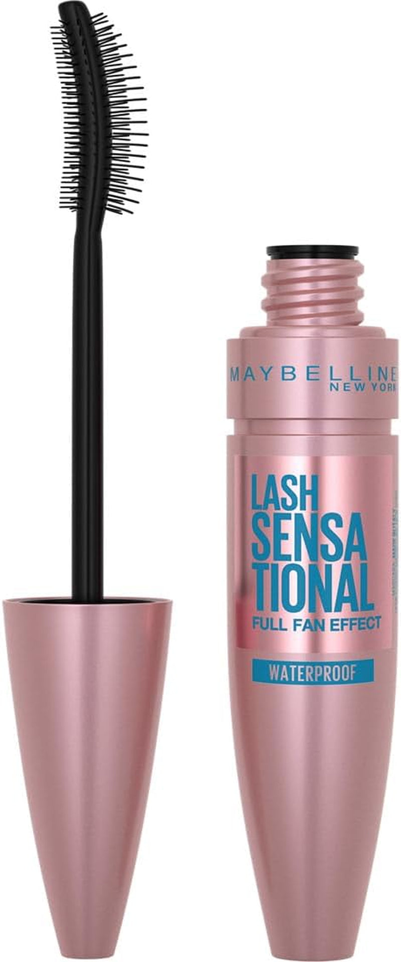 Mask, Lash Sensational Waterproof Mascara, Volumizing and Thickening Mascara,  New York, Lengthening Flake Free Formula, Colour: Black