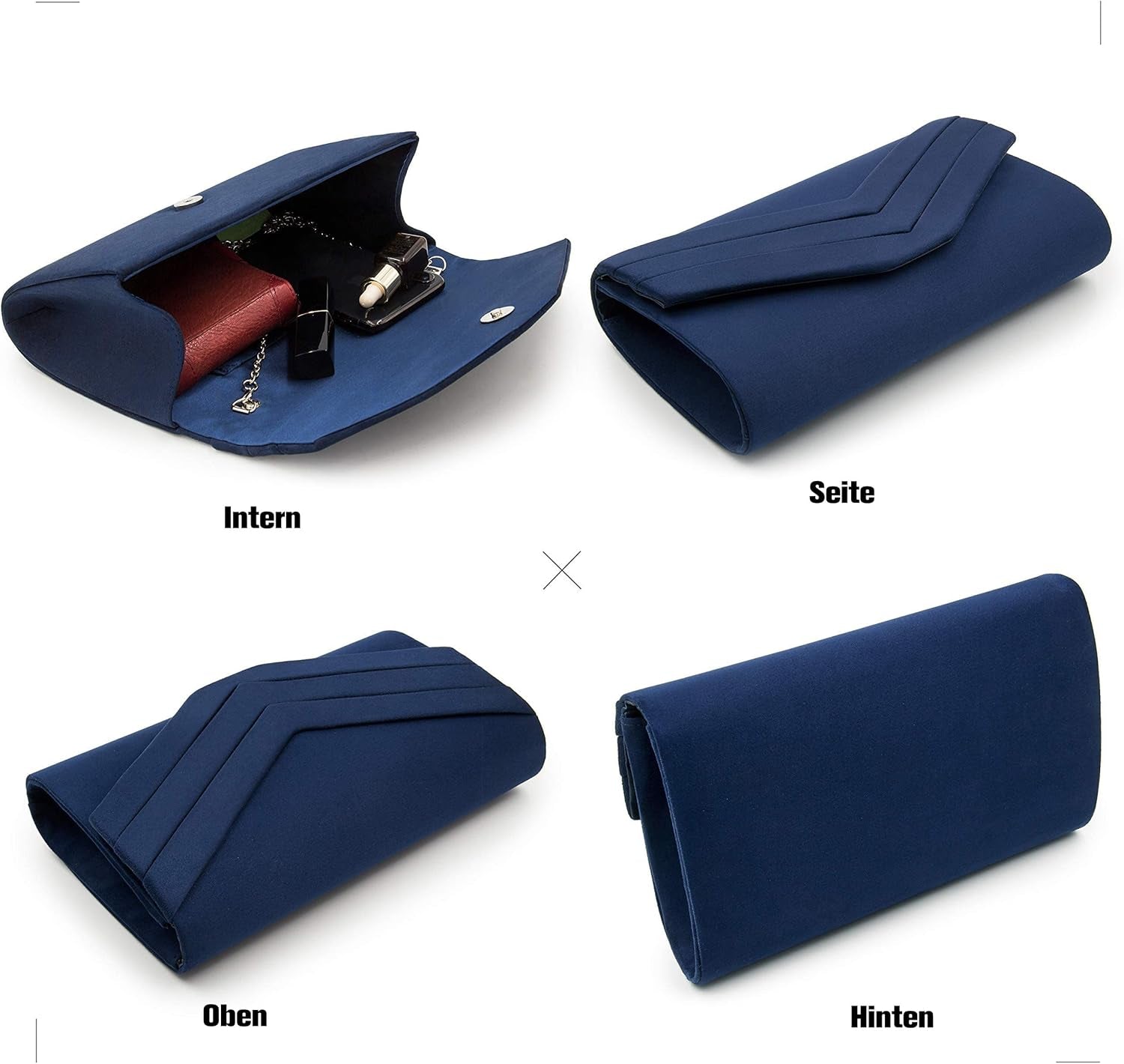 Clutch Bag for Women, Suedu Clutch Bags for Wedding Shoulder Crossbody Evening Bag