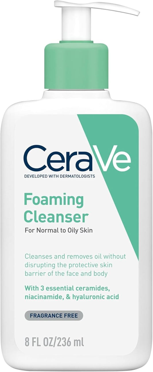 Foaming Cleanser for Normal to Oily Skin with Niacinamide and 3 Essential Ceramides