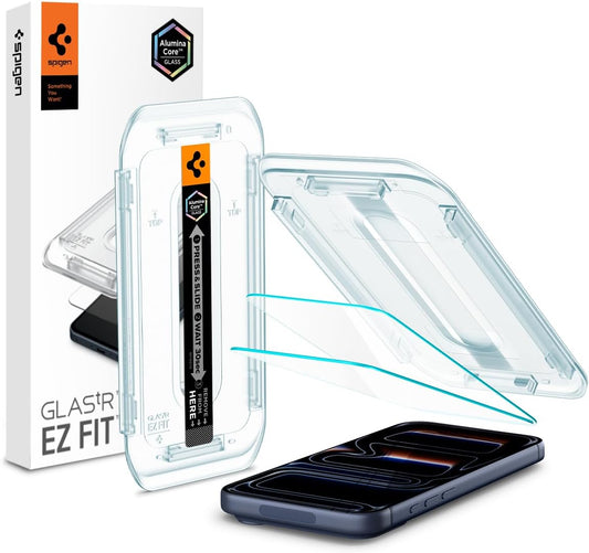Glas.Tr EZ Fit Tempered Glass Screen Protector for Iphone 17 Pro / 17, Iphone 16 Pro - 2 Pack