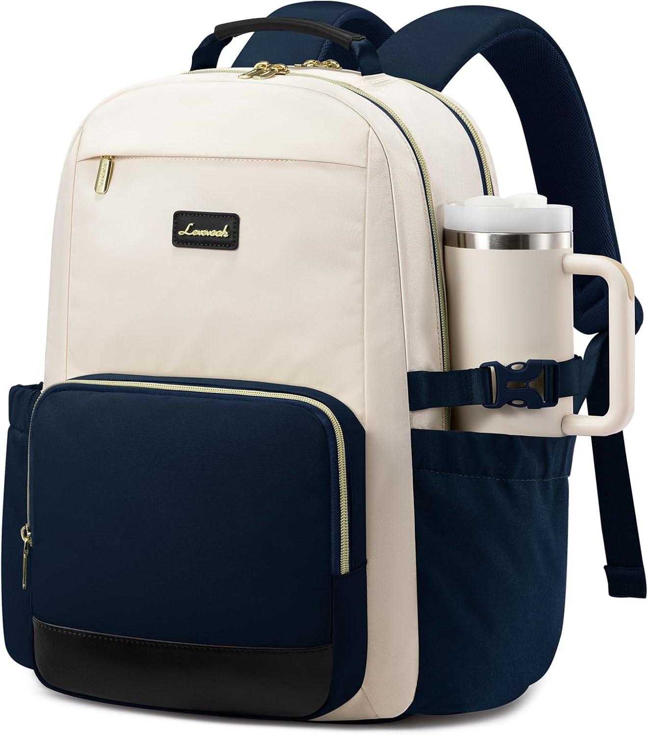 Laptop Backpack for Women with Pouch Pocket for Large Capacity Cup,17.3Inch Backpack Womens Travel Backpack, Waterproof Laptop Computer Bag for Work Business Backpack College Teacher
