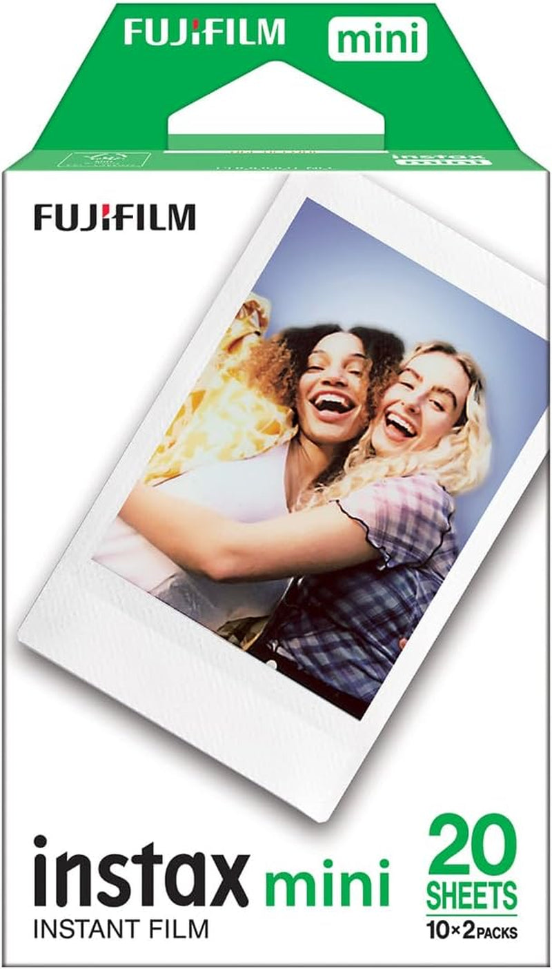 Mini Instant Film White Border, 20 Shot Pack, Suitable for All Mini Cameras and Printers