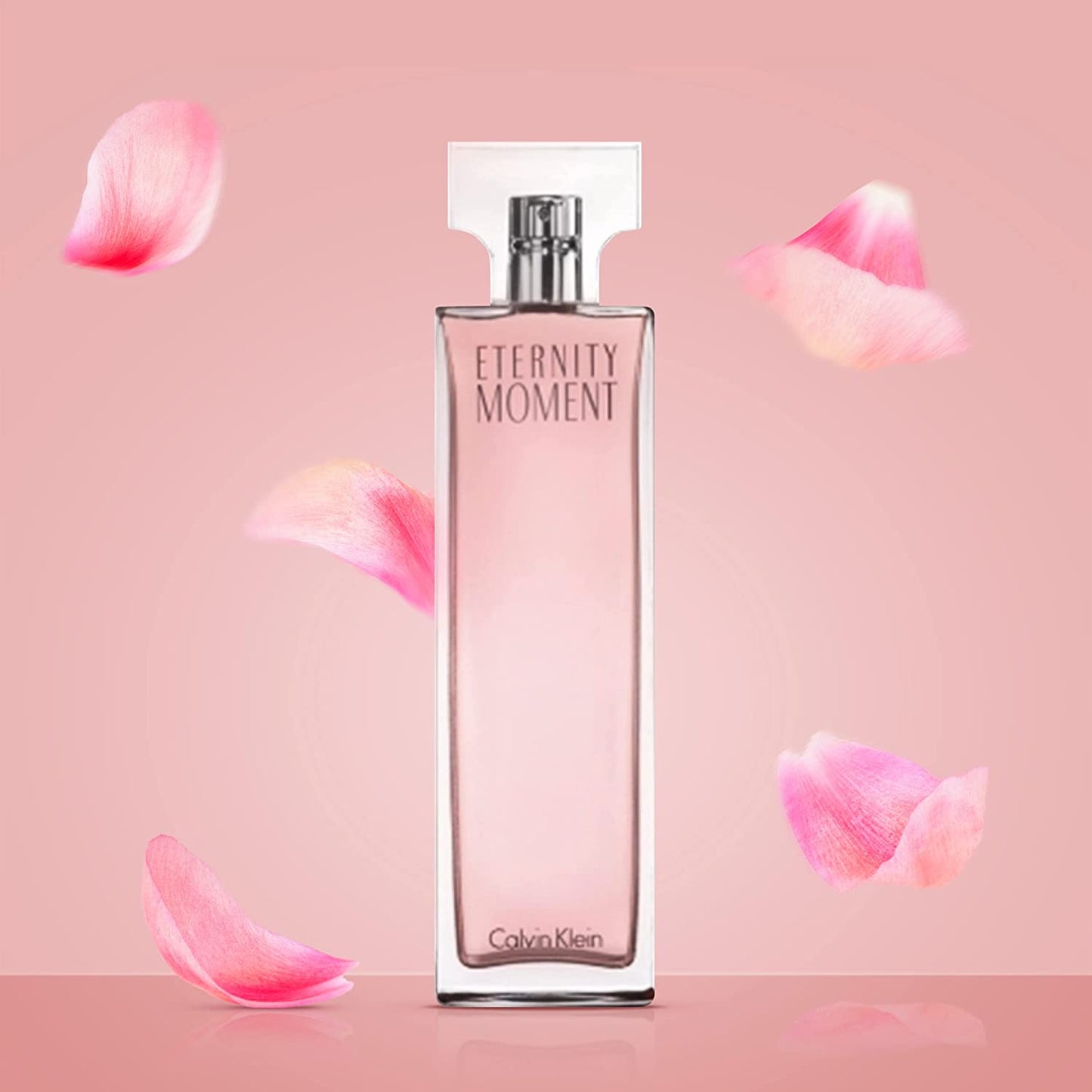 CALVIN KLEIN Eternity Moment - Eau De Parfum for Women - Floral Fragrance with Notes of Sweet Lychee, Pink Peony and Raspberry Cashmere - High Longevity