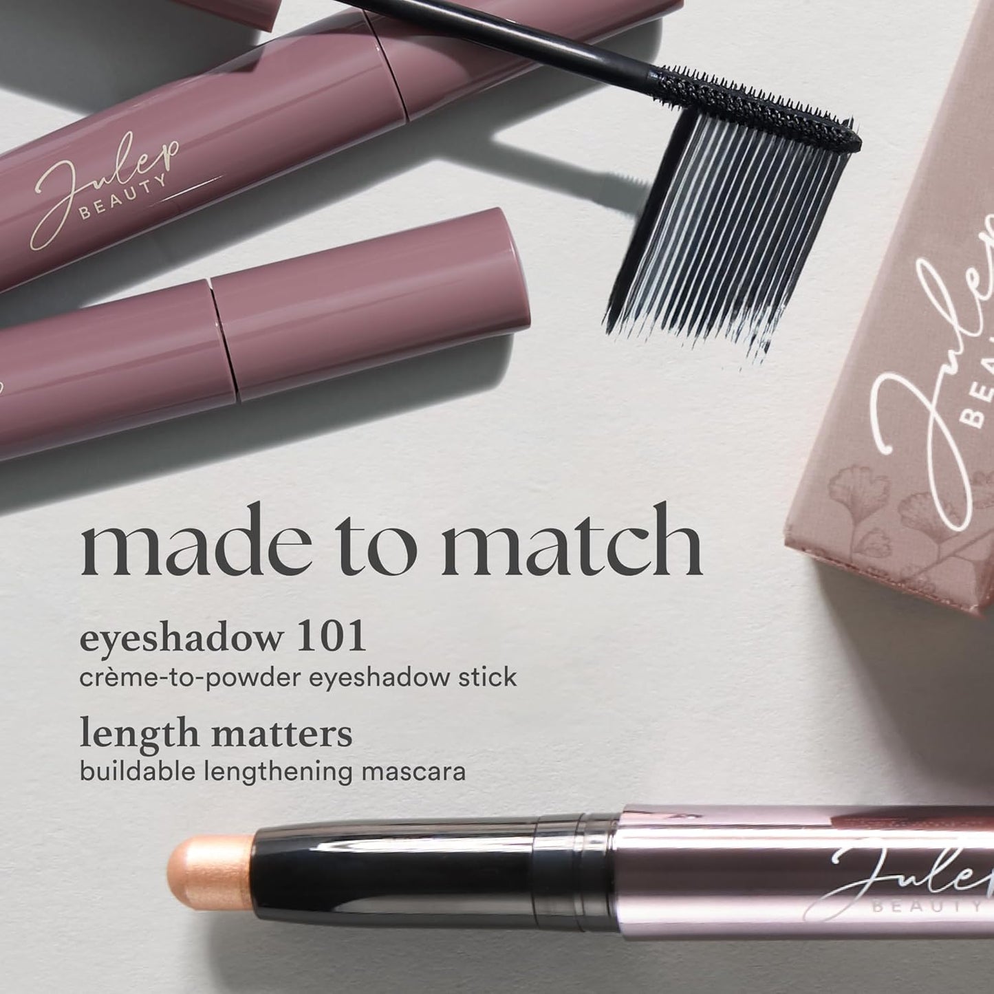 Eyeshadow 101 Crème-To-Powder Eyeshadow Stick (Mink Mauve Shimmer) Long-Lasting, Waterproof Eye Shadow - Blendable, Crease-Proof with Built-In Smudger